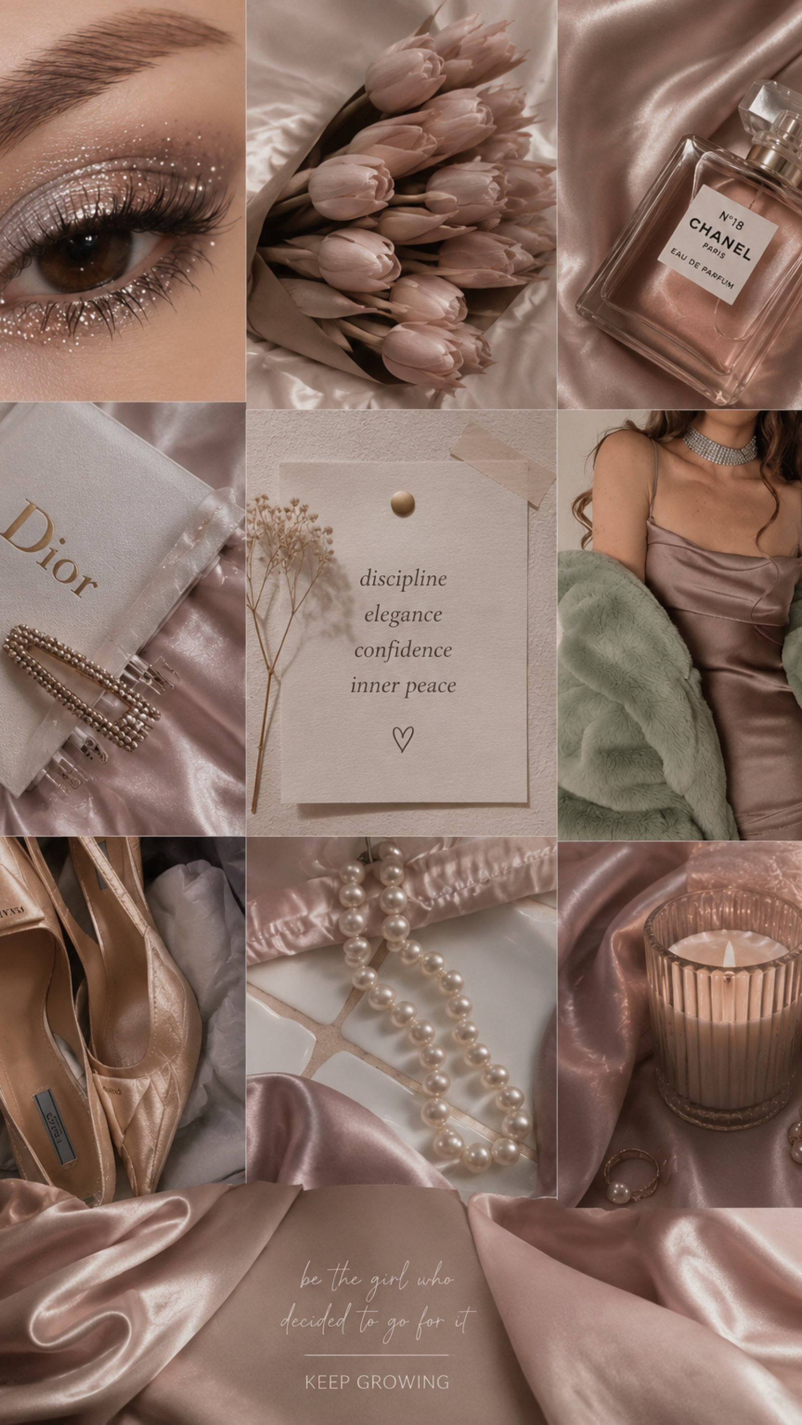 Soft Glam Hour Aesthetic Moodboard HD